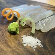 サヨリのお造り