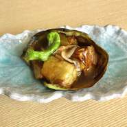 丸ナスの揚げあんかけ