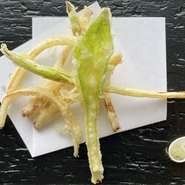 山菜[うるい]の天ぷら