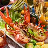 ・本日の冷菜　～Appetizer～・ずわい蟹サラダ　～Snow Crab Salada～・焼うに　～Grilled Sea Urchin～　　　　・厳選国産フィレステーキ　・ご飯　・スープ　・デザート