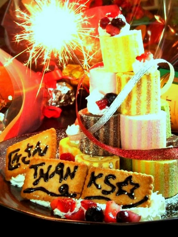 メッセージ付きデザートプレート1000円