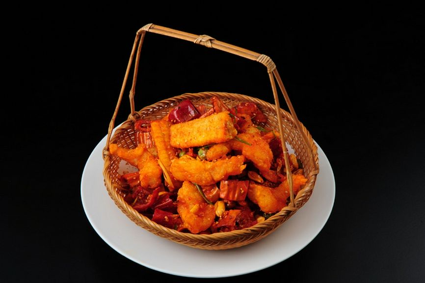 海老の辛味サクサク揚げ