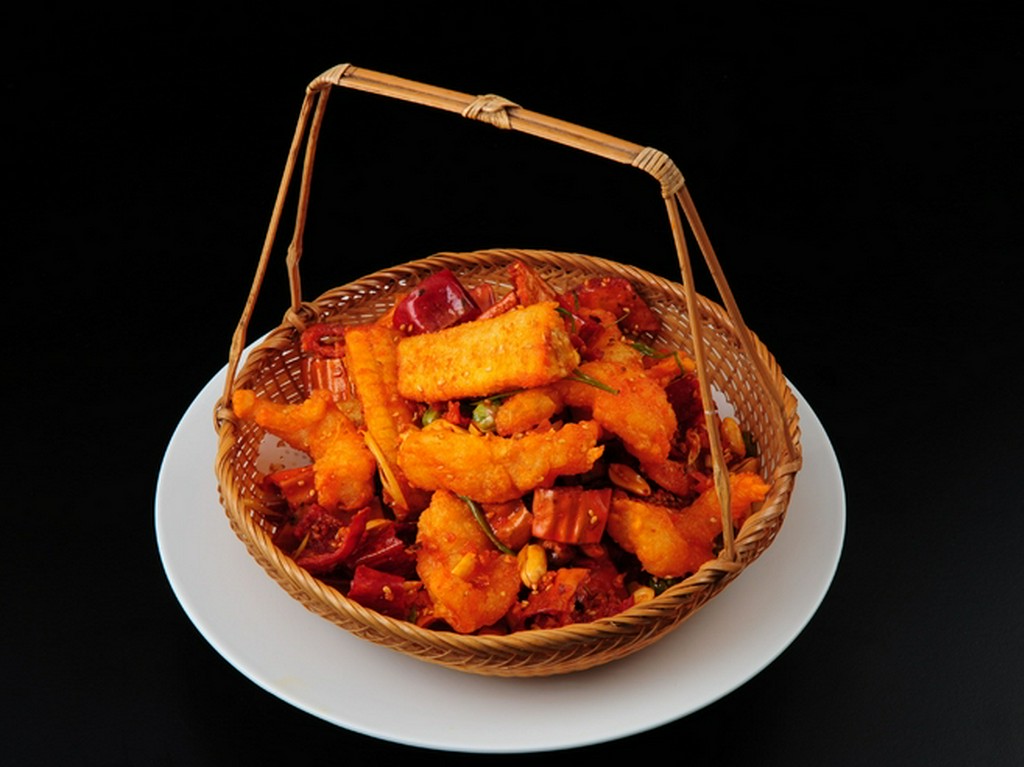 海老の辛味サクサク揚げ