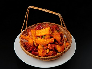 海老の辛味サクサク揚げ