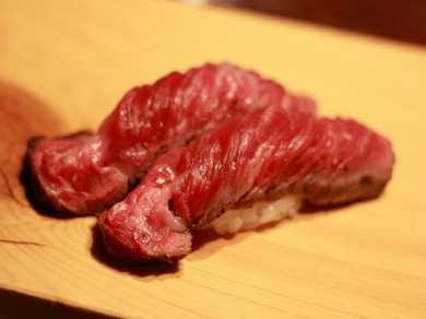 山形牛握り