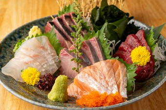 その日イチオシ鮮魚を届ける『お刺身5点盛り合わせ』
