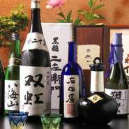 季節の会席コースに、ビール・日本酒・焼酎・ワインなどの飲み放題メニューを付けることができます。ご予算に合わせて、内容の変更などもご相談ください。