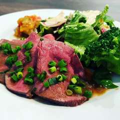 上質なランプ肉のローストビーフ　和風ソース