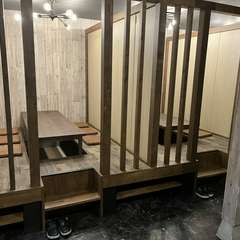 個室は掘りごたつとなっております