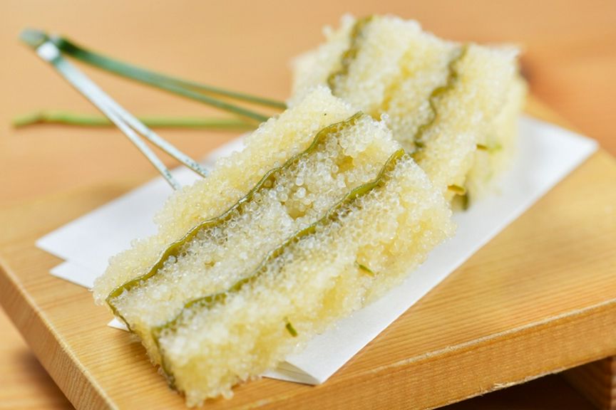 子持ち昆布(串揚げ)