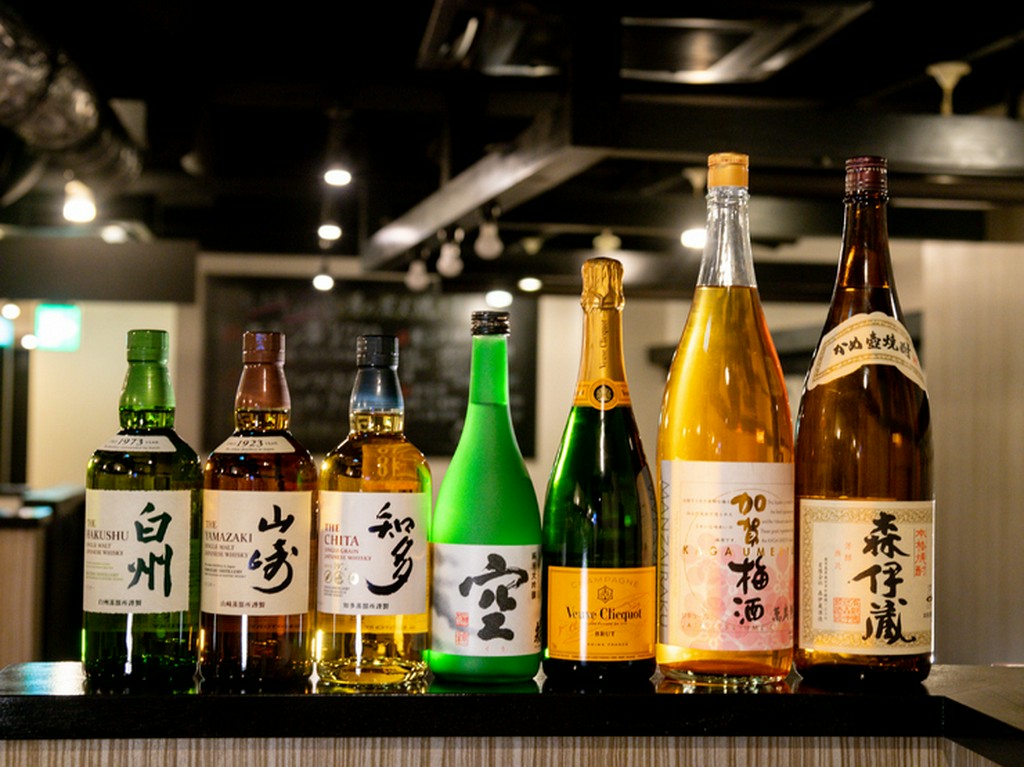ウイスキーと日本酒　※時期によって変更有