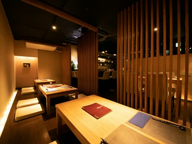 個室、お座敷、カウンター、テーブル等多くの種類の席をご用意！