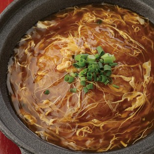 フカヒレ餡かけ炒飯