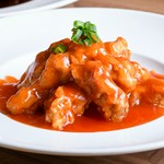 さっぱりとした赤酢で酸味を抑えた酢豚。