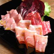 モルタデラハム・ナポリサラミ・パルマ産ハム