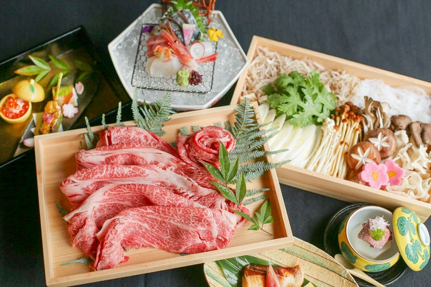 若狭牛すき焼きフルコース