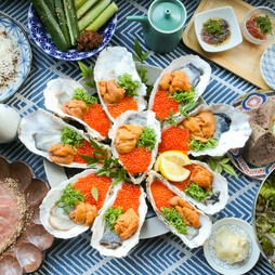 【六花-Rikka-プラン 】痛風牡蠣と牛タン尽くし【6500円】3時間飲み放題付き