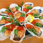 大人の背徳感を愉しむ痛風鍋。牡蠣に白子、あん肝、いくらに海老の旨味の財宝箱のようなお鍋を〆までドップリ味わっていただく海鮮好きにはたまらない罪深い豪華コースです！