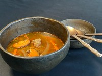 Spicy beef & vegetables soup