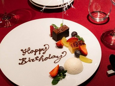 誕生日プレートのご用意ができます！