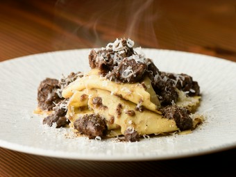 店内でつくる自家製生麺は絶品。食材の魅力を感じる『パスタ』