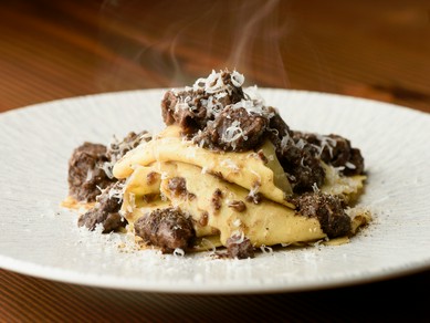 店内でつくる自家製生麺は絶品。食材の魅力を感じる『パスタ』