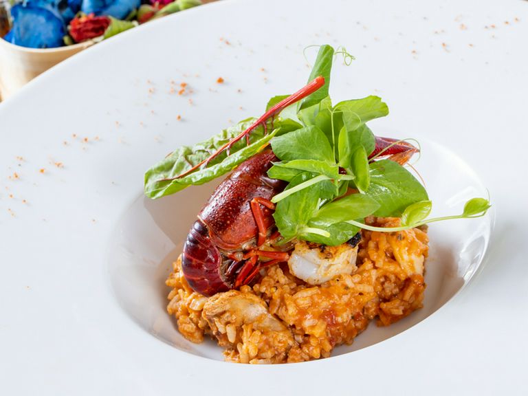 魚介の旨みたっぷり!『Seafood Jambalaya in Dashi Broth』