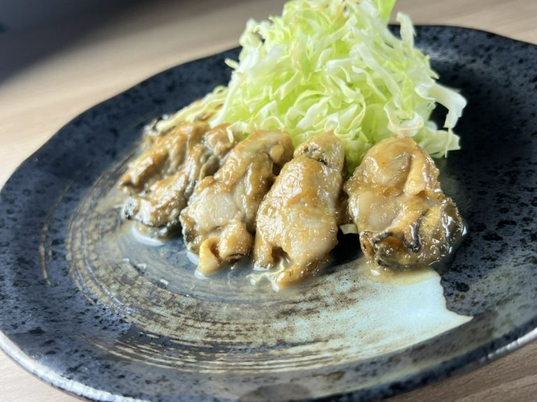 牡蠣のバターソテー