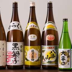 各種日本酒取り揃えております。