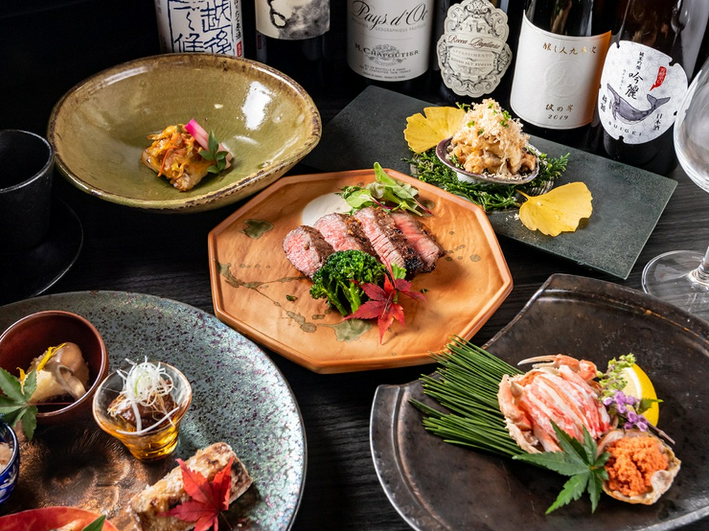 三河湾の鮮魚を中心に季節の恵みを楽しませるコース