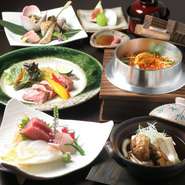 旬な食材を使った料理