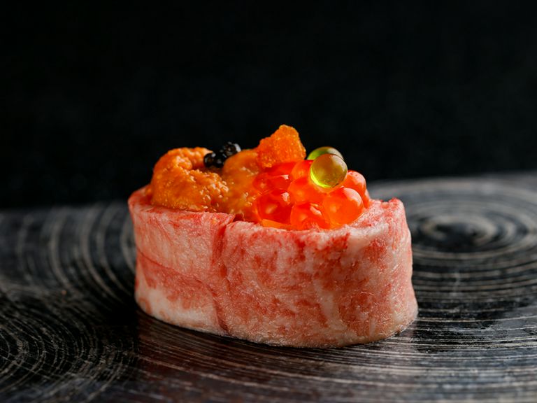 黒毛和牛を中心に、日本全国から届く国産食材にこだわりあり
