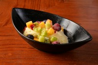 ブラックモンブランを製造する竹下製菓のミルクセーキを使用。
シャリシャリ食感がおいしい！