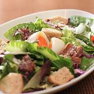 栃木県下野市"海老原ファーム"採れたて野菜のサラダ～自家製ヴィネグレットソース添え～