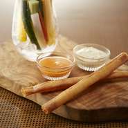 海老とパクチーのスティックはるまき