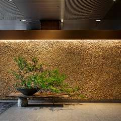 近江八幡の葦を使用した印象的な葦壁
