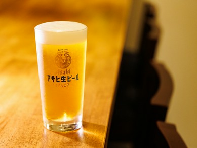 ビール好きの店主が一杯ずつ丁寧に入れる、良バランスの生ビール