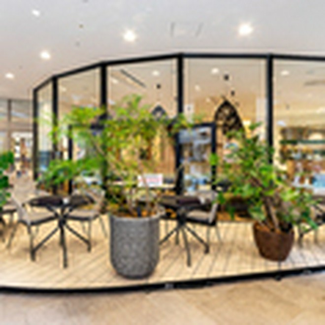 テラス席がある