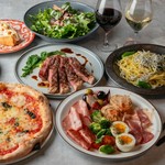 ノンアル飲み放題付！牛肩ロースステー鮮魚のアクアパッツァのWメインが愉しめる豪華なプランです！