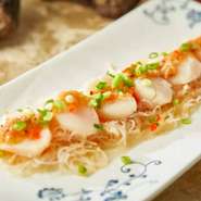 ホタテ貝のニンニク蒸し