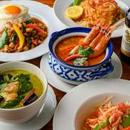 貸し切り相談は15名～できるため、宴会にも活躍。予算等の相談はお店まで連絡を。お酒はタイのお酒（メコン）やシンハービールといったタイ料理好きにお馴染みのものから、国産ブランドまで幅広く取り揃えています。