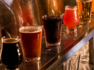 こだわりの全18種のビールを日替わりでご提供