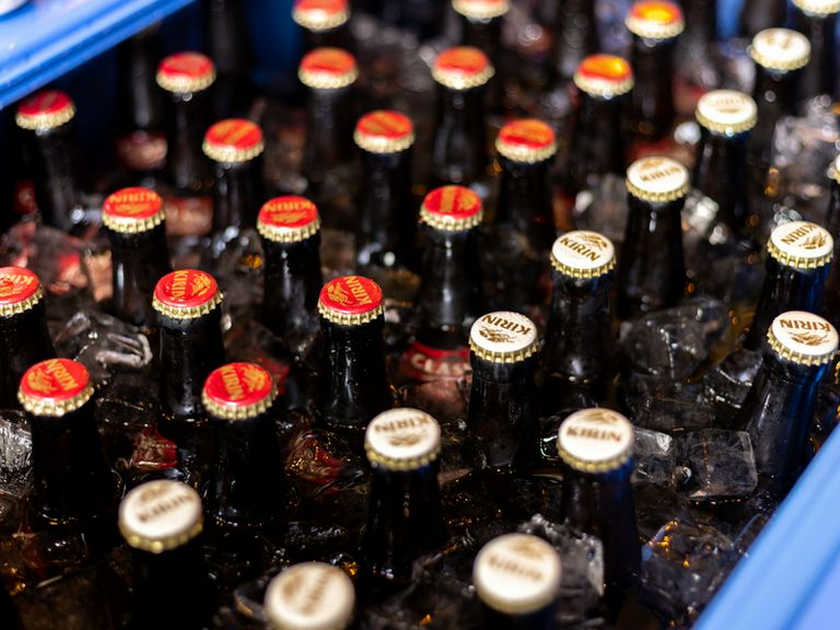 王冠を出した状態で氷水の中に、どぶん!