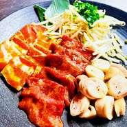 牛サーロイン・牛まるちょう・豚バラ