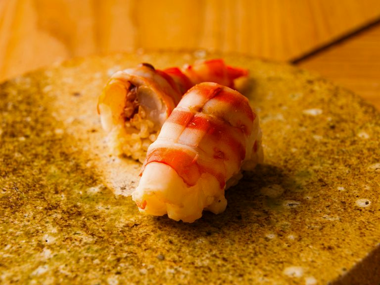 石巻の特大の天然車海老 ※時期により提供できない場合あり