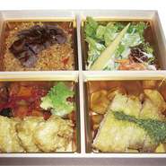 なかなか外食しにくい昨今ですが、企業向けの接待弁当も用意されています。冷めてもおいしい料理を揃える気の配りよう。たまには趣向を変えて、フレンチ弁当でのおもてなしはいかがですか。