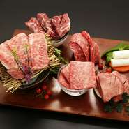 人気３種類に希少部位と牛たんをプラス！【特選3種盛】＋【生牛たん 並】＋【本日の希少部位】

