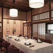 接待や会食でのご利用にも最適です。個室もご用意しております。