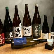 “サラっと飲みやすい日本酒”を基準に厳選された日本酒は、料理人こだわりのラインナップ。また、ビール・焼酎・ハイボール・果実酒など、アルコールメニューは充実の品揃えです。