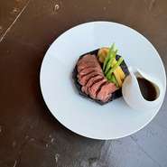 牛ハラミステーキ　ジャポネソース